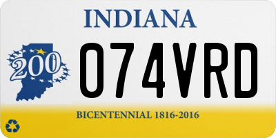 IN license plate 074VRD