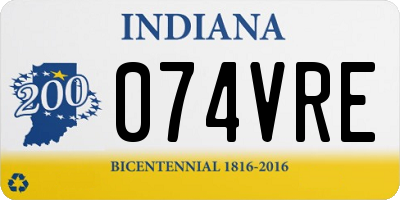 IN license plate 074VRE