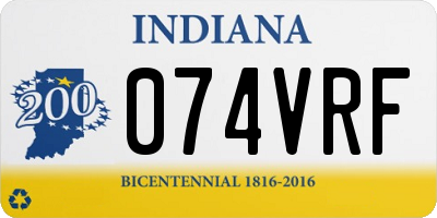 IN license plate 074VRF