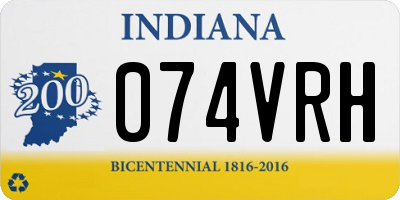 IN license plate 074VRH