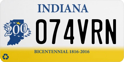 IN license plate 074VRN
