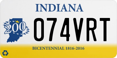 IN license plate 074VRT