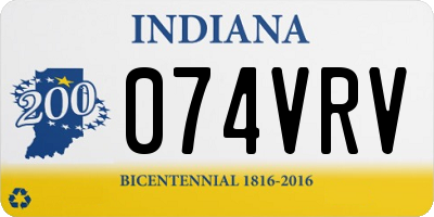 IN license plate 074VRV