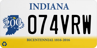 IN license plate 074VRW