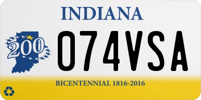 IN license plate 074VSA