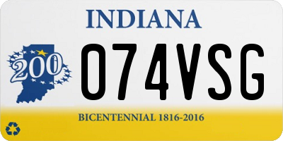 IN license plate 074VSG