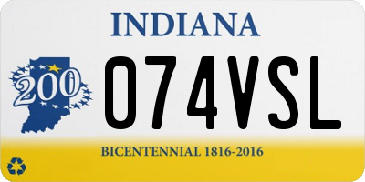 IN license plate 074VSL