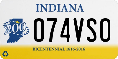 IN license plate 074VSO