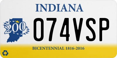 IN license plate 074VSP