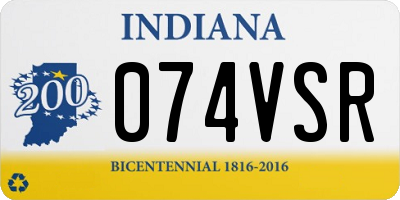 IN license plate 074VSR