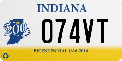 IN license plate 074VT