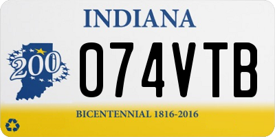 IN license plate 074VTB