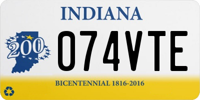 IN license plate 074VTE