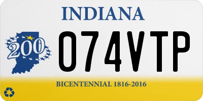 IN license plate 074VTP