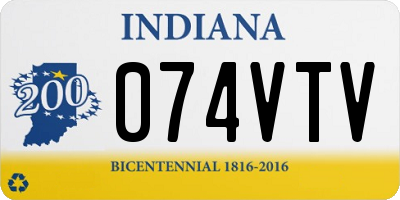 IN license plate 074VTV