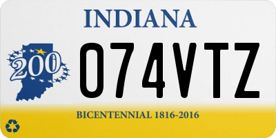 IN license plate 074VTZ