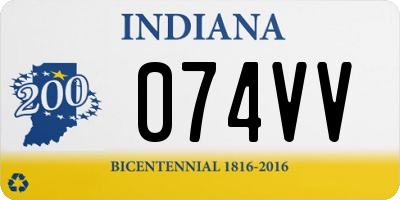 IN license plate 074VV