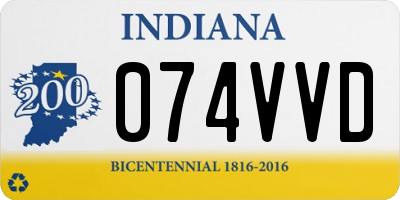 IN license plate 074VVD