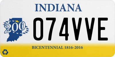 IN license plate 074VVE