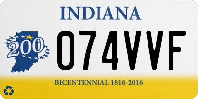 IN license plate 074VVF