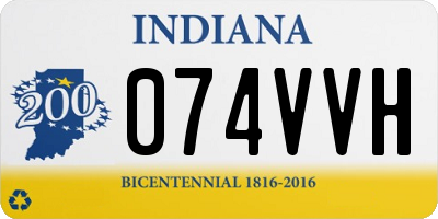 IN license plate 074VVH