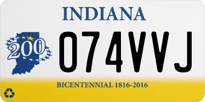 IN license plate 074VVJ