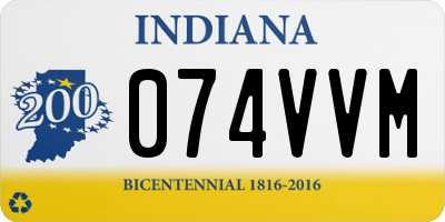IN license plate 074VVM