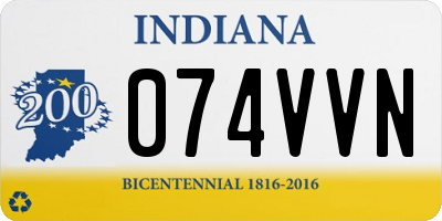 IN license plate 074VVN