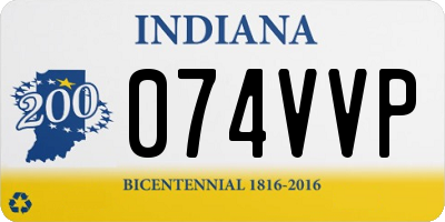 IN license plate 074VVP
