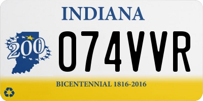 IN license plate 074VVR