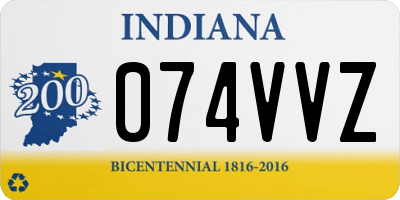 IN license plate 074VVZ