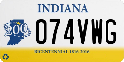 IN license plate 074VWG