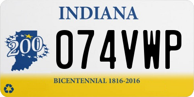 IN license plate 074VWP