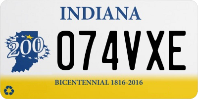 IN license plate 074VXE