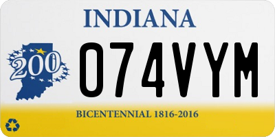 IN license plate 074VYM