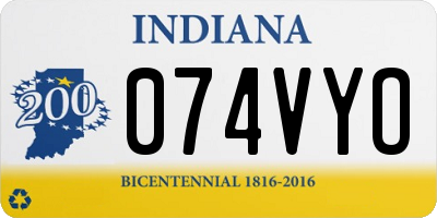IN license plate 074VYO