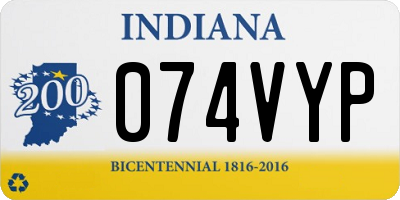 IN license plate 074VYP