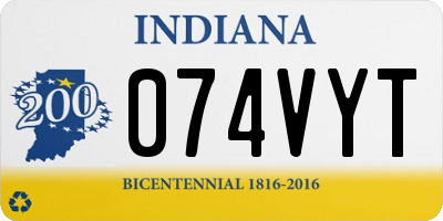 IN license plate 074VYT
