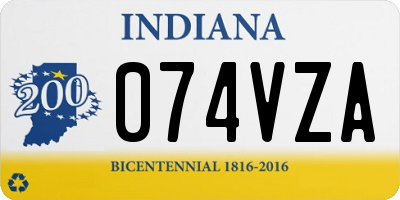 IN license plate 074VZA