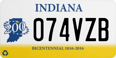IN license plate 074VZB