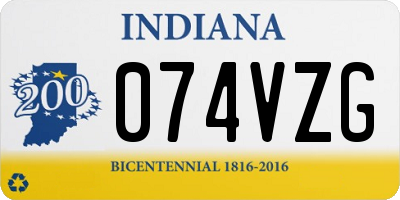 IN license plate 074VZG