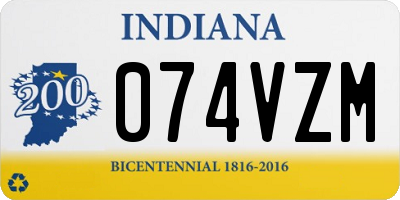 IN license plate 074VZM