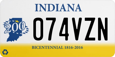IN license plate 074VZN