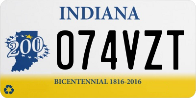 IN license plate 074VZT