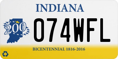 IN license plate 074WFL