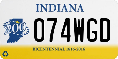 IN license plate 074WGD