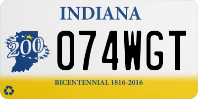 IN license plate 074WGT