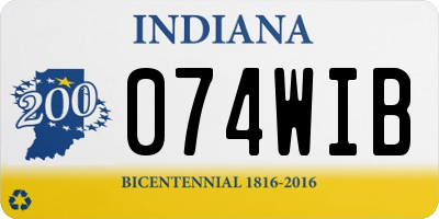 IN license plate 074WIB