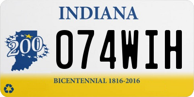 IN license plate 074WIH