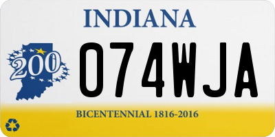 IN license plate 074WJA